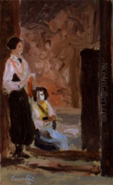 Zwei Frauen In Einer Gasse - view 1