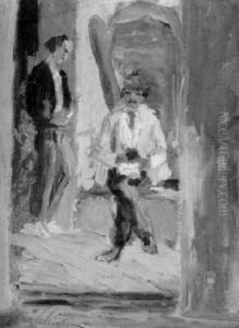 Atelierpause by Ernst Traugott Schiess