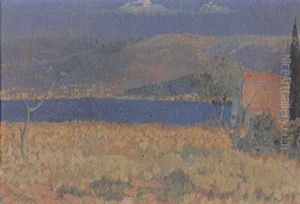 Sudliche Kustenlandschaft by Ernst Traugott Schiess