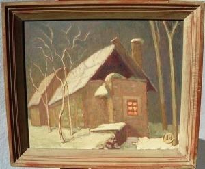 Maison Sous La Neige