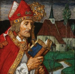 Portrait Of Saint Wolfgang Of Regensberg