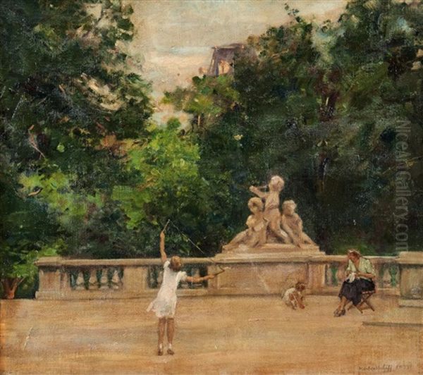 Park Scene At The Burggarten, Vienna - view 1