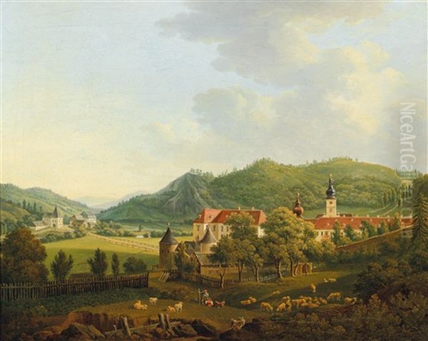 Open Landscape With Monastery - view 1