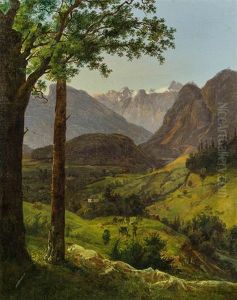 Blick Auf Den Dachstein by Anton Schiffer