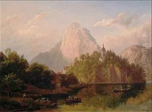 Der Traunstein Und Der Johannesberg In Traunkirchen