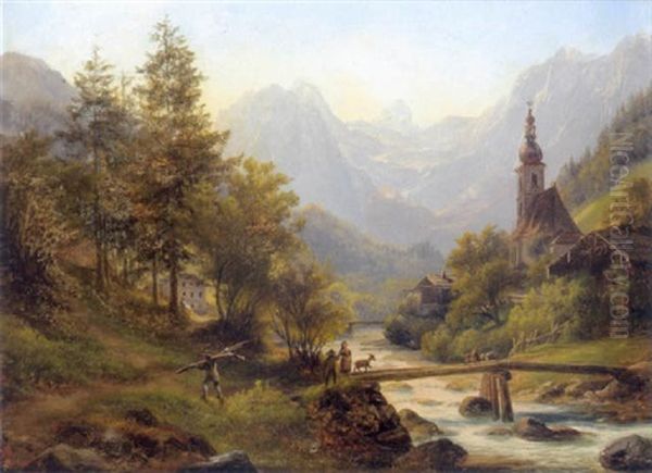 Blick Auf Die Ortskirche In Ramsau, Berchtesgaden - view 1