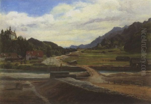 Bruckenbau Bey Arnoldstein In Oberkarnthen - view 1