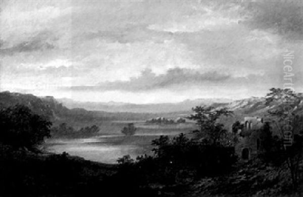 Weite Landschaft Mit Einer Ruine Im Vordergrund - view 1