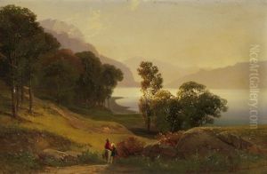 Seelandschaft Mit Reiter by Jost Joseph Niklaus Schiffmann