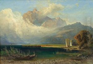 Alpen Lake by Jost Joseph Niklaus Schiffmann