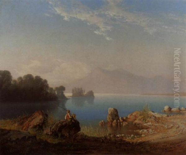 Vierwaldstattersee Mit Rigi Von Meggen Aus - view 1