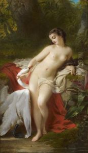 Leda Et Le Cygne by Charles Edouard Boutibonne