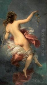 Allegorie Du Printemps Toile by Charles Edouard Boutibonne