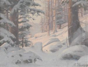 Winterlandschaft by Andrej Nikolajevich Schilder