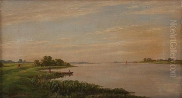 Boat On A Lake - view 1