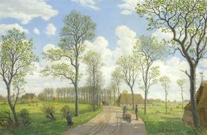 Belebte Allee In Norddeutscher Landschaft An Einem Fruhlingshaften Tag Belebte Allee In Norddeutscher Landschaft An Einem Fruhlingshaften Tag