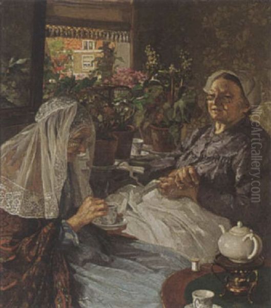 Twee Zeeuwse Vrouwtjes In Interieur - view 1