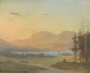 Abend Am Bergsee by Heinrich Schilking