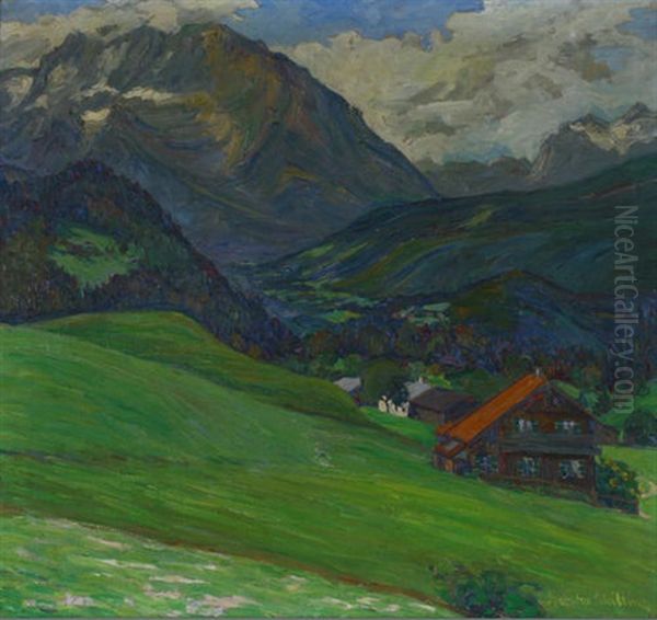 Weite Alpenlandschaft Mit Gehoft Bei Kufstein - view 1