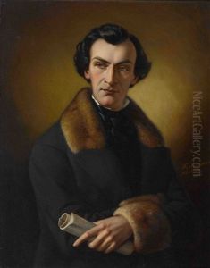 Herrenportrat by Ferdinand Schimon