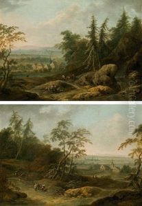 Landscapes (counterparts) by Maximilian Joseph Schinagl