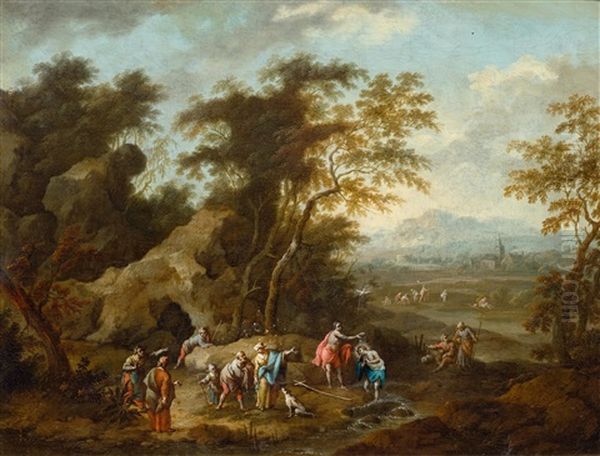 The Baptism Of Christ In A Landscape - view 1