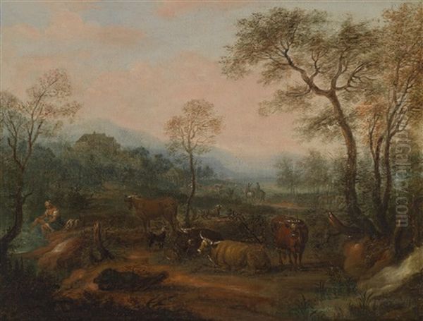 Landschaften Mit Hirtenstaffage (pair) - view 1