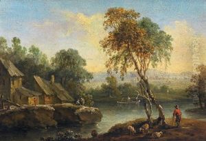 Flusslandschaft by Maximilian Joseph Schinagl