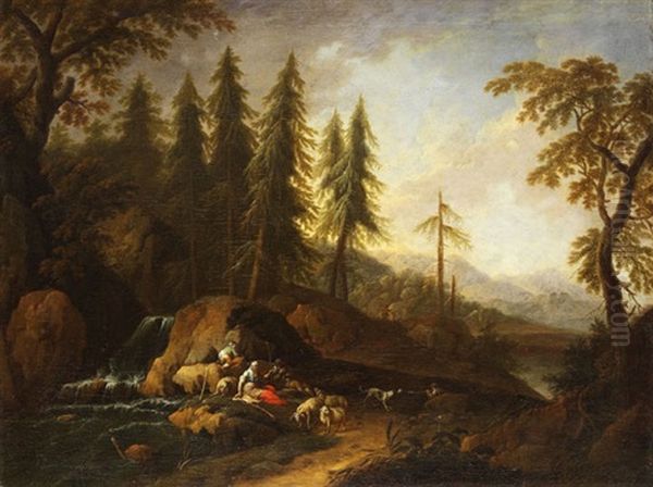 Schafer Am Wasserfall - view 1