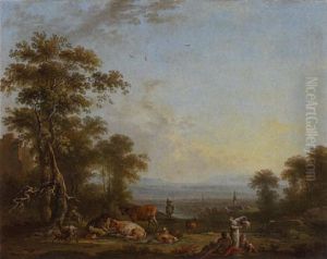Flusslandschaft by Maximilian Joseph Schinagl