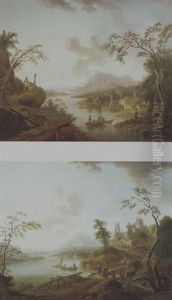 Flusslandschaft by Maximilian Joseph Schinagl