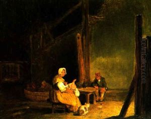Hollandische Bauernstube by Albert Schindler