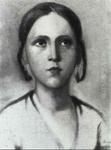 Madchenbildnis by Albert Schindler