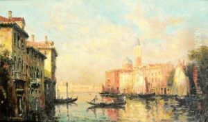 Canal A Venise by Charles Marie Bouton