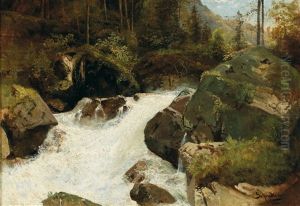 Scene From The Gesause Region by Emil Jacob Schindler
