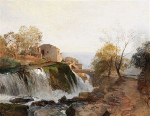 Mill In Valle Di Breno Near Ragusa by Emil Jacob Schindler