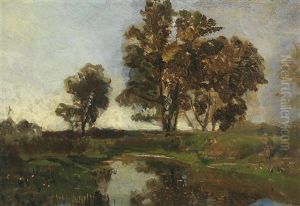 The Prater In Vienna by Emil Jacob Schindler