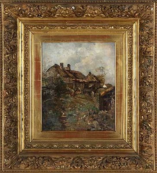 Hinterhof Mit Bauerin Und Federvieh - view 1