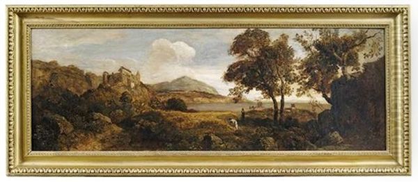 Sudliche Landschaft An Einem See - view 1