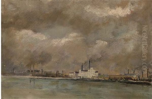 Before The Factories At Kaisermuhlen - view 1