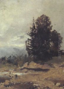 Landschaftsmotiv Aus Dem Salzburgischen by Emil Jacob Schindler