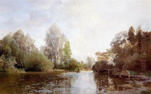 Motiv Bei Plankenberg by Emil Jacob Schindler