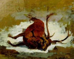 Verendeter Hirsch