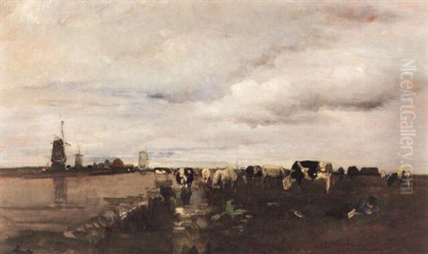 Auf Der Weide (hollandische Landschaft) - view 1