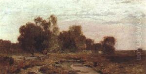 Fluslandschaft Mit Bauernhaus Fluslandschaft Mit Bauernhaus