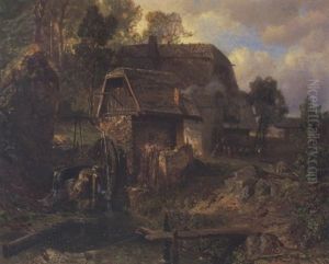 Motiv Aus Der Ramsau by Emil Jacob Schindler