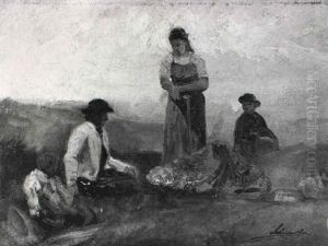 Rast Am Lagerfeuer (study)