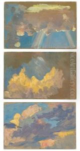 Three Cloud Studies by Osmar Schindler