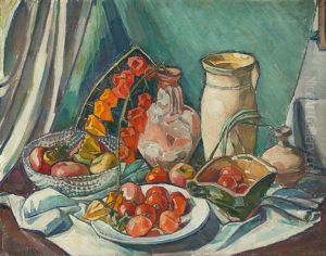 Stillleben Mit Fruchten by Theodor Schindler