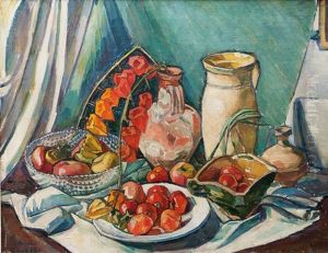 Still Life With Fruits by Theodor Schindler